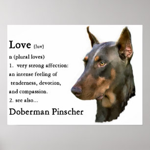 Impressão da arte do Pinscher do Doberman