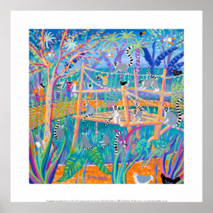 Impressão da arte: Lemurs Loveable Huggable