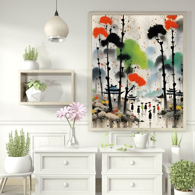 Impressão da Câmara de Aquarela Encantadora - Arte (Criador carregado)