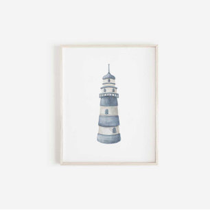 Impressão da casa da luz azul-aquática