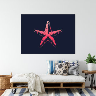 Impressão da Criatura do Mar de Peixes Estrelas