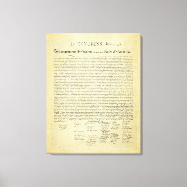 Impressão da Declaração de Independência (Frente)