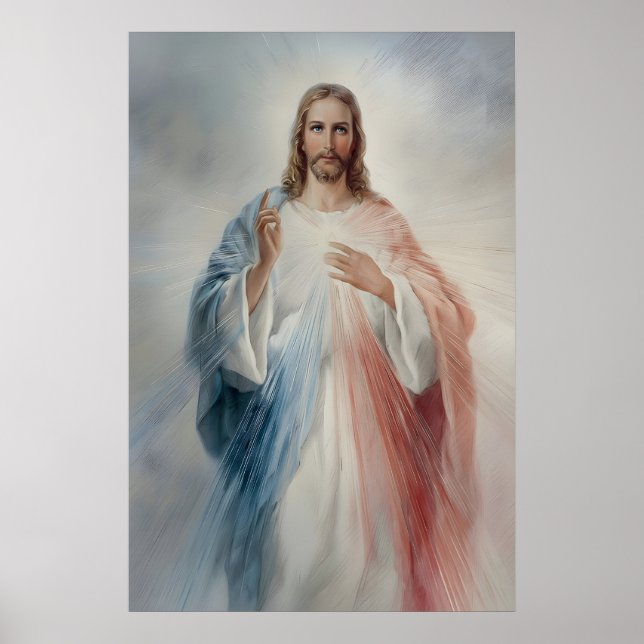 Impressão da Divina Misericórdia Jesus Cristo Sagr (Frente)