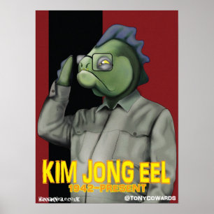 Impressão da enguia de Kim Jong