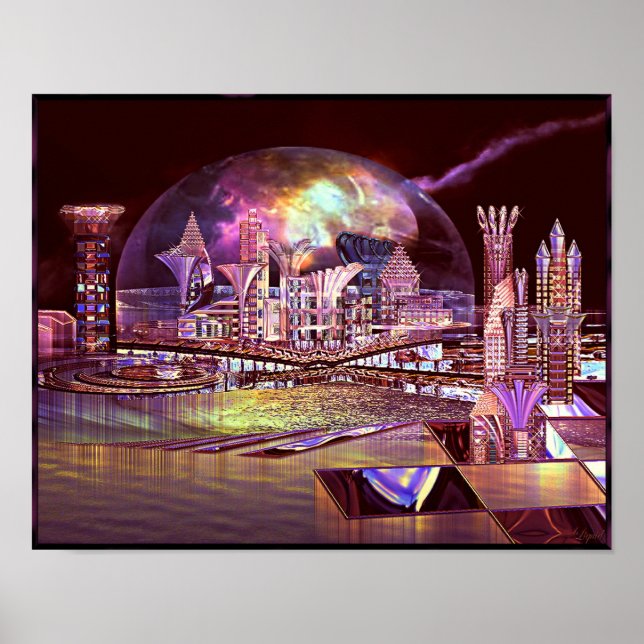 Impressão da esfera de perfuração roxa (Frente)