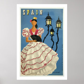 Impressão da Espanha de Poster de viagens de Moda 
