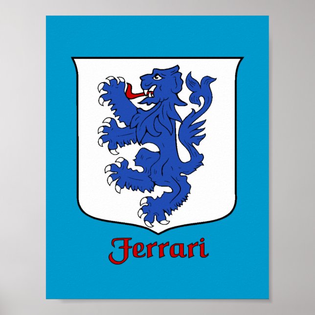 Impressão da Ferrari Family Shield (Frente)