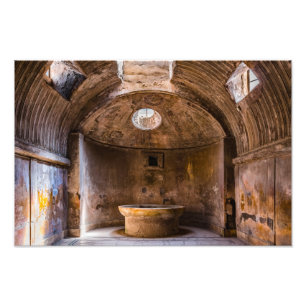 Impressão da foto - banhos romanos - Pompeii