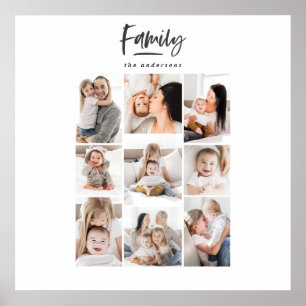 impressão da foto da família multi