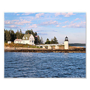 Impressão da foto de Maine do farol do ponto de