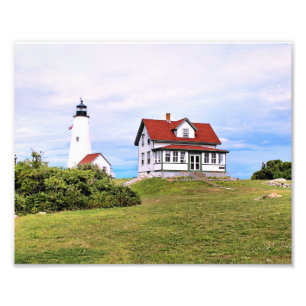 Impressão da foto de Massachusetts do farol da