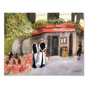Impressão da foto de PARIS do CAFÉ