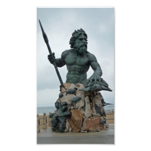 Impressão da foto de Virginia Beach da estátua d