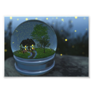 Impressão da foto do globo do vaga-lume