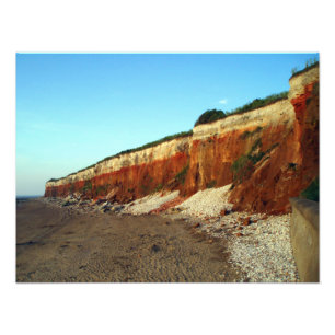 Impressão da foto do penhasco de Hunstanton