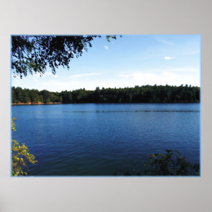 Impressão da lagoa de Walden