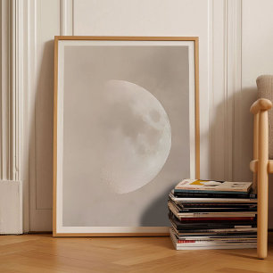 Impressão da Lua Cartaz da Lua Pintura da Lua Mal-