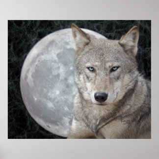 Impressão da Lua do Lobo