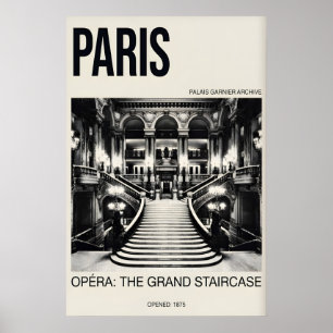 Impressão da Ópera de Paris - Grande Escadaria do