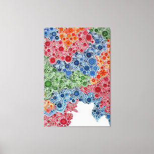 Impressão da paisagem da pintura do ponto do