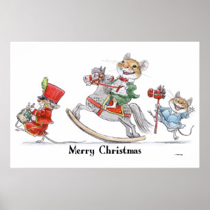 Impressão da parada do rato do Feliz Natal