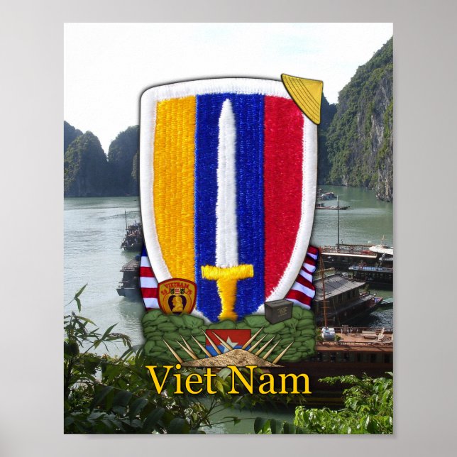 IMPRESSÃO da Patch de Guerra do Vietname do USARV (Frente)