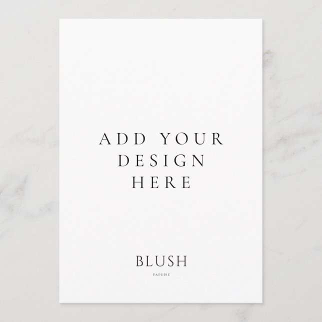 Impressão da placa menus de 5"x7" (Frente)