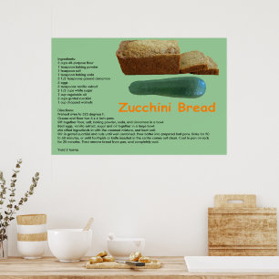 Impressão da receita do pão do abobrinha