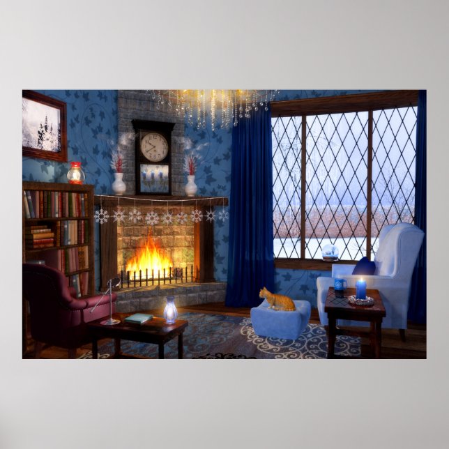 Impressão da Serenidade de inverno (Frente)