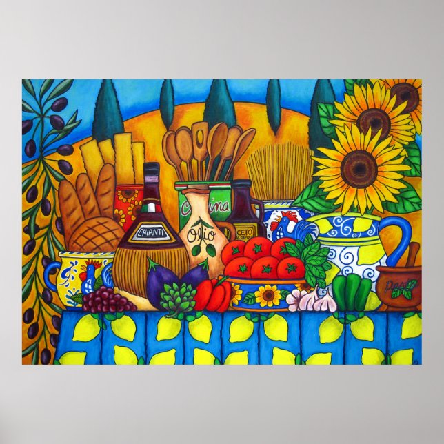 Impressão da Toscana, Poster de 33x24 (Frente)