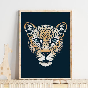 Impressão da vida selvagem do Leopardo indiano I