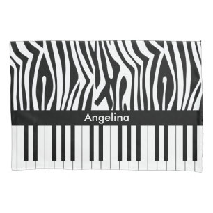 Impressão da zebra e coleção preto e branco do
