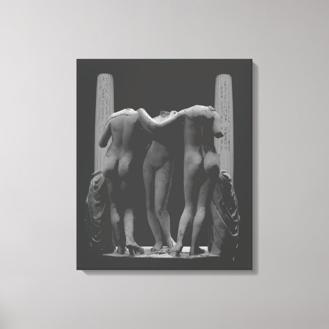 Impressão das 3 Graças em Tela Esticada Arte Roman (Frente)