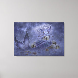 Impressão das canvas da arte da fantasia - sereia