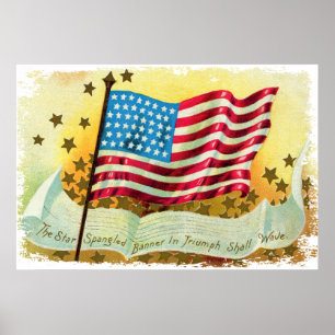 Impressão das canvas da bandeira americana de