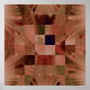 Impressão das canvas da edredão do Fractal