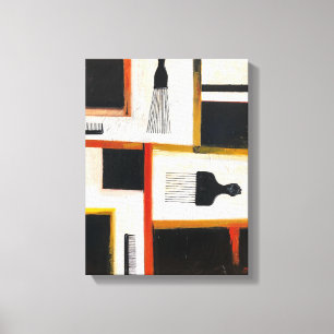 Impressão das canvas de picaretas & de pentes do