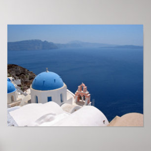 Impressão das canvas de Santorini
