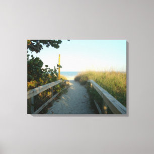 Impressão das canvas do acesso da praia