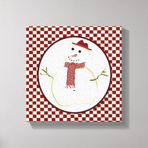 Impressão das canvas do boneco de neve do país