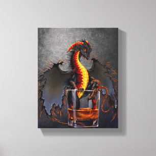 Impressão das canvas do dragão 8x10 do rum