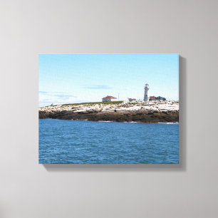 Impressão das canvas do farol da ilha do selo de