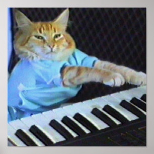 Impressão das canvas do gato do teclado!