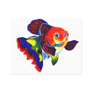 Impressão das canvas do peixe dourado de Veiltail