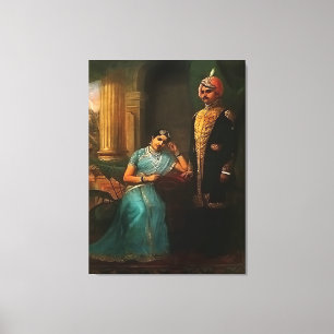 Impressão das canvas do rei e da rainha