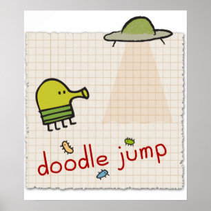 Impressão das canvas do salto do Doodle