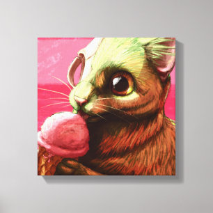 Impressão das canvas do sorvete da morango