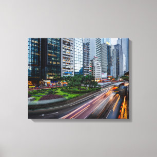 Impressão das canvas do tráfego de Hong Kong