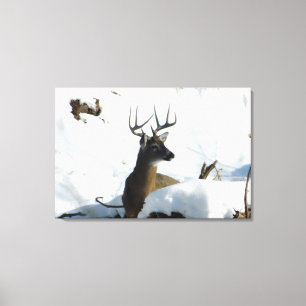 Impressão das canvas dos Antlers do inverno dos