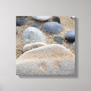 Impressão das canvas dos seixos da praia